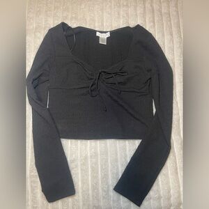 Black, long sleeve blouse
